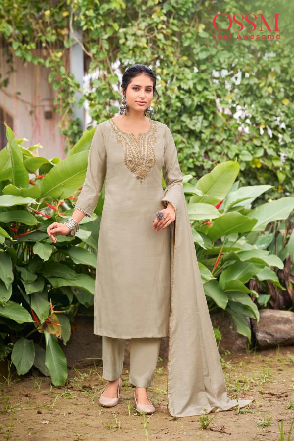 Ossm Nargis 1001 Kurti Pant With Dupatta Collection