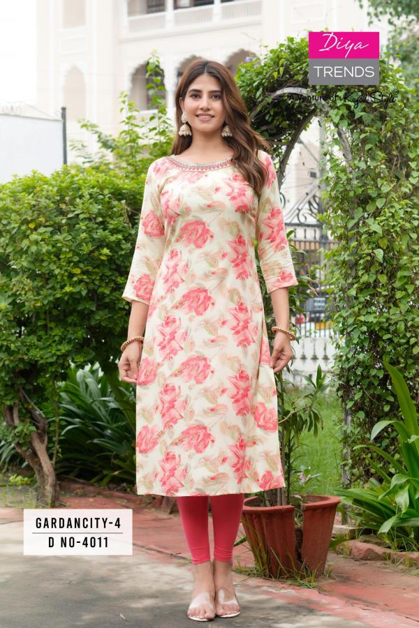 Gardencity Vol 4 By Diya Trends Printed Kurti Collection