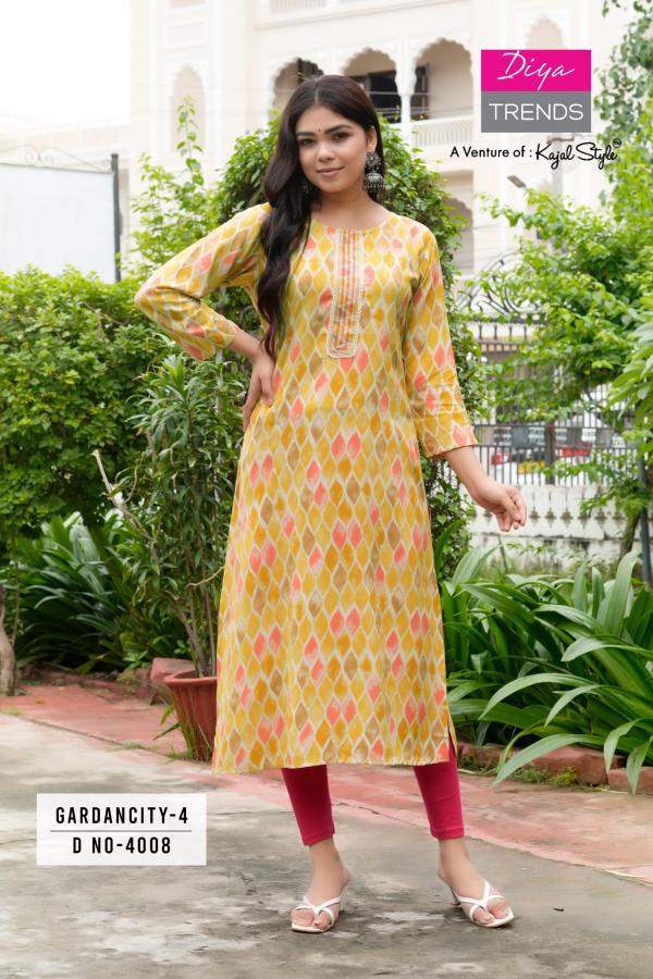 Gardencity Vol 4 By Diya Trends Printed Kurti Collection