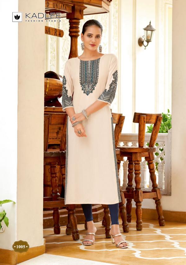 Kadlee Aneri Rayon Fancy Kurti Collection