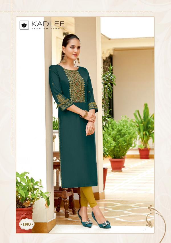 Kadlee Aneri Rayon Fancy Kurti Collection