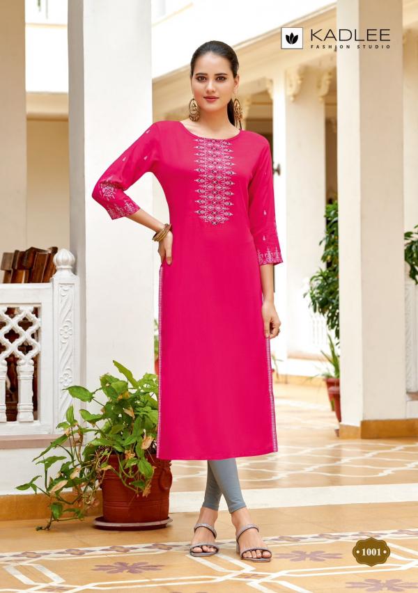 Kadlee Aneri Rayon Fancy Kurti Collection