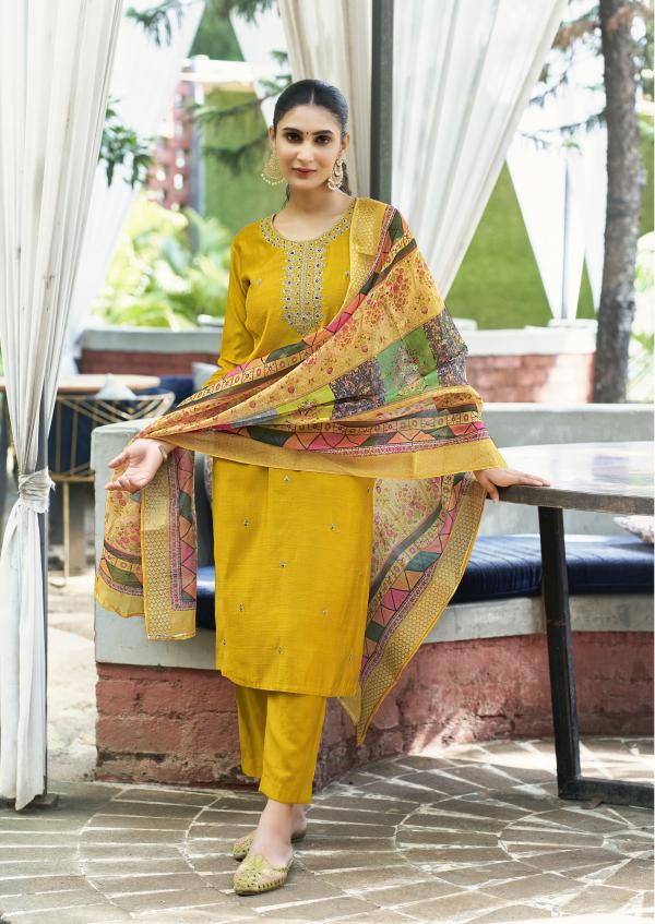 Ossm Meera Kurti Pant With Dupatta Collection