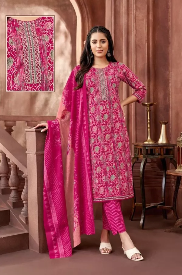 Kala Oreana Vol 7 Ready Made Cotton Printed Dress