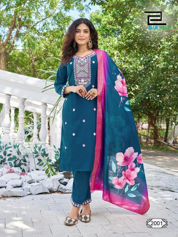 Blue Hills Skyline Vol 20 Kurti Bottom With Dupatta Collection