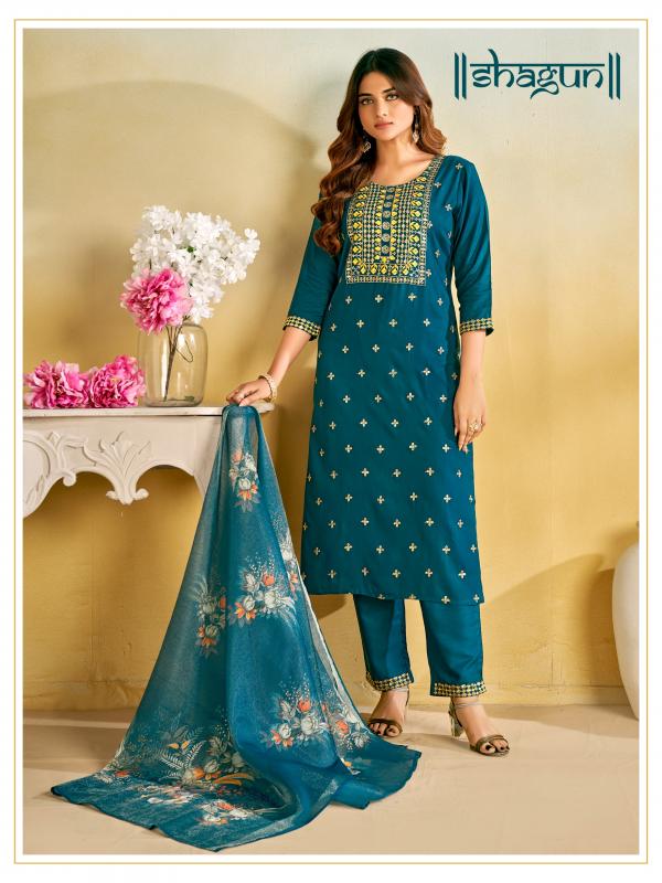 Banwery Shagun Kurti Bottom With Dupatta Collection