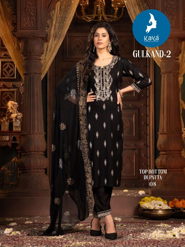 Kaya Gulkand 2 Kurti Bottom With Dupatta Collection