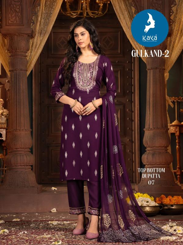 Kaya Gulkand 2 Kurti Bottom With Dupatta Collection