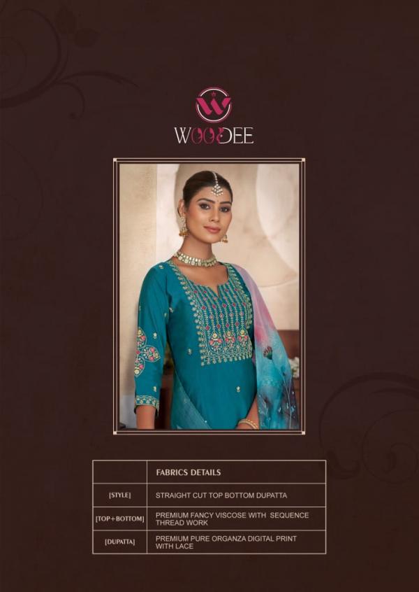 Woodee Diana Viscose Kurti Bottom With Dupatta Collection