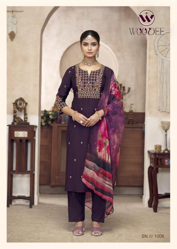 Woodee Diana Viscose Kurti Bottom With Dupatta Collection