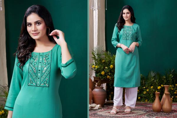 Moksh Giva Vol 1 Fancy Kurti With Pant Collection