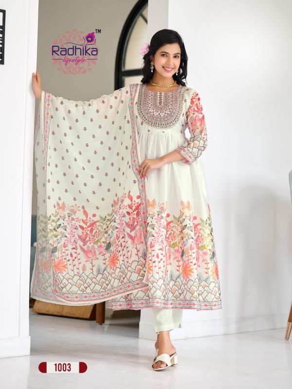 Radhika Guzarish Vol 1 Printed Kurti Pant With Dupatta Collection