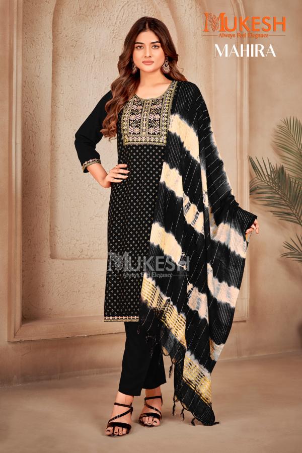 Mukesh Mahira Rayon Top Bottom With Dupatta Collection