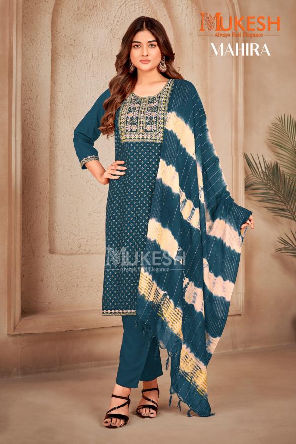 Mukesh Mahira Rayon Top Bottom With Dupatta Collection