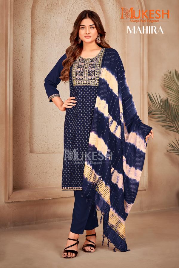 Mukesh Mahira Rayon Top Bottom With Dupatta Collection