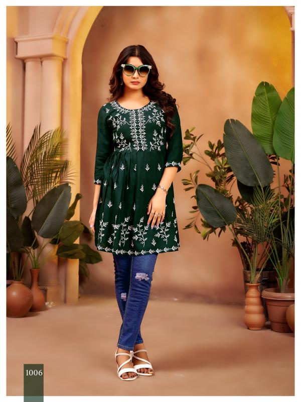 Krishna Nazakat Vol 1 Rayon Slub Top Collection