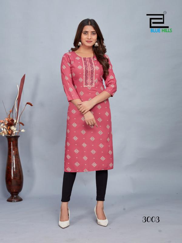 Blue Hills Dream 3 Fancy Printed Kurti Collection