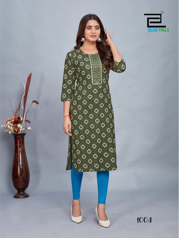 Blue Hills Dream 3 Fancy Printed Kurti Collection