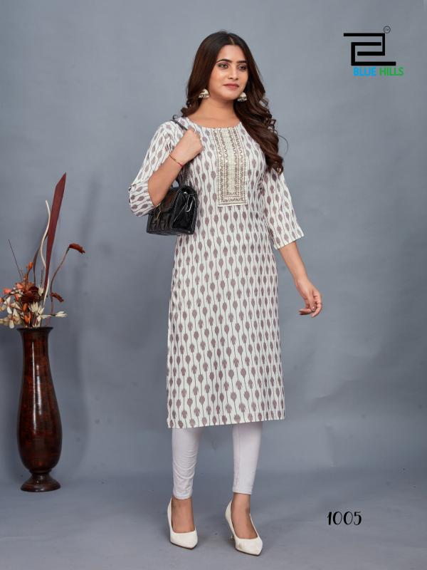 Blue Hills Dream 3 Fancy Printed Kurti Collection