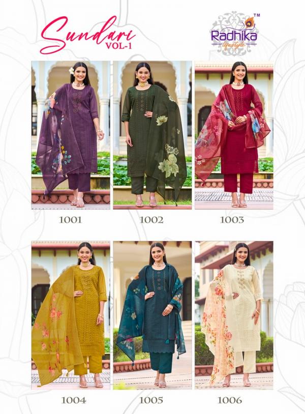 Radhika Sundari Vol 1 Fancy Kurti Pant With Dupatta Collection