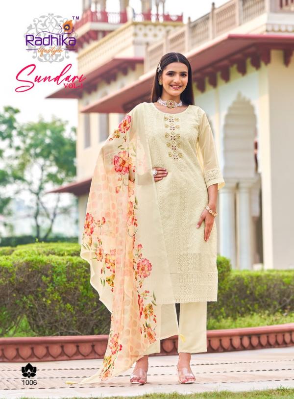 Radhika Sundari Vol 1 Fancy Kurti Pant With Dupatta Collection