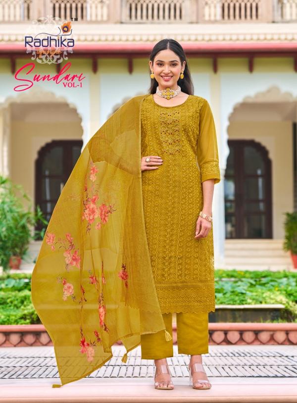 Radhika Sundari Vol 1 Fancy Kurti Pant With Dupatta Collection