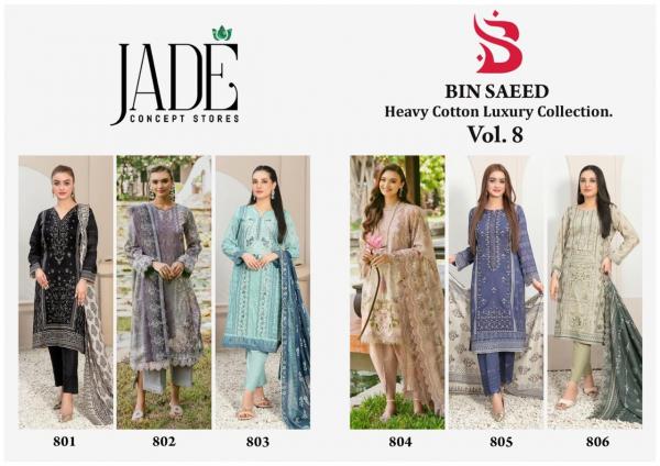 Jade Bin Saeed Vol-8 – Karachi Dress Material