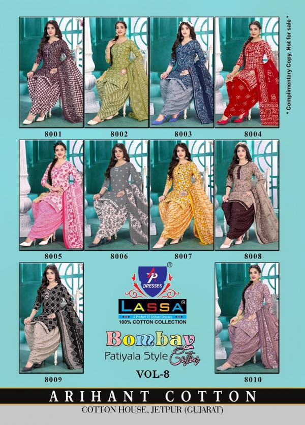 Lassa Bombay Patiyala Style Vol-8 – dress Material