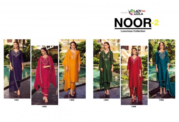 Lady Leela Noor 2 Kurti Pant With Dupatta Collection