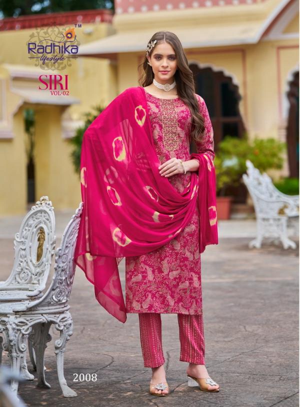 Radhika Siri Vol 2 Fancy Kurti Pant With Dupatta Collection