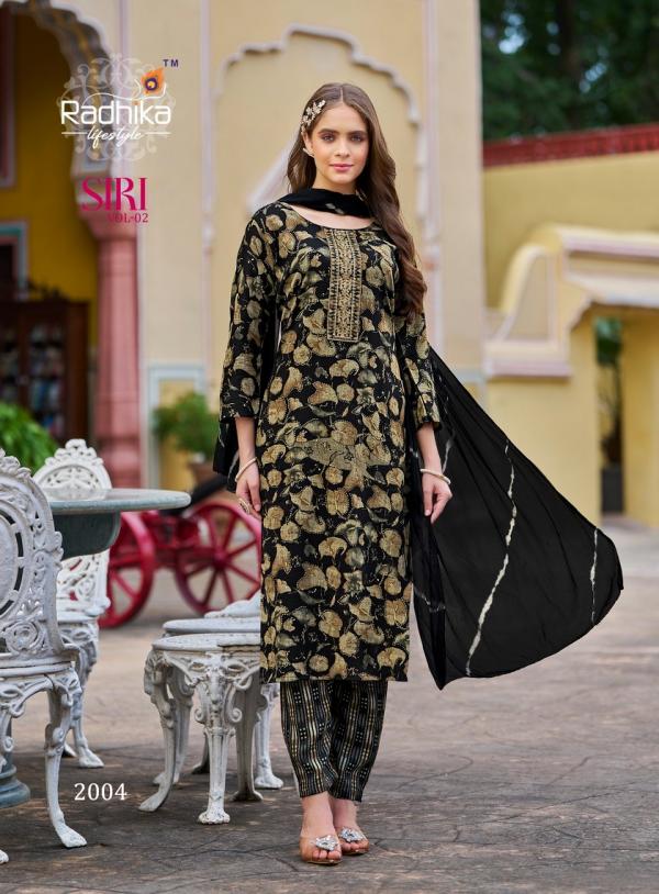 Radhika Siri Vol 2 Fancy Kurti Pant With Dupatta Collection