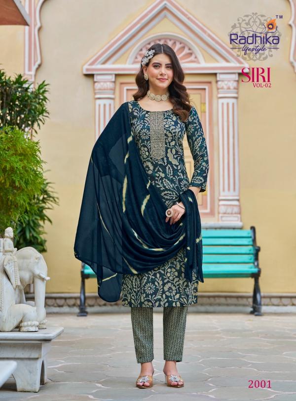 Radhika Siri Vol 2 Fancy Kurti Pant With Dupatta Collection