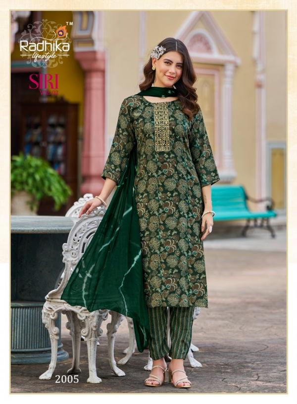 Radhika Siri Vol 2 Fancy Kurti Pant With Dupatta Collection