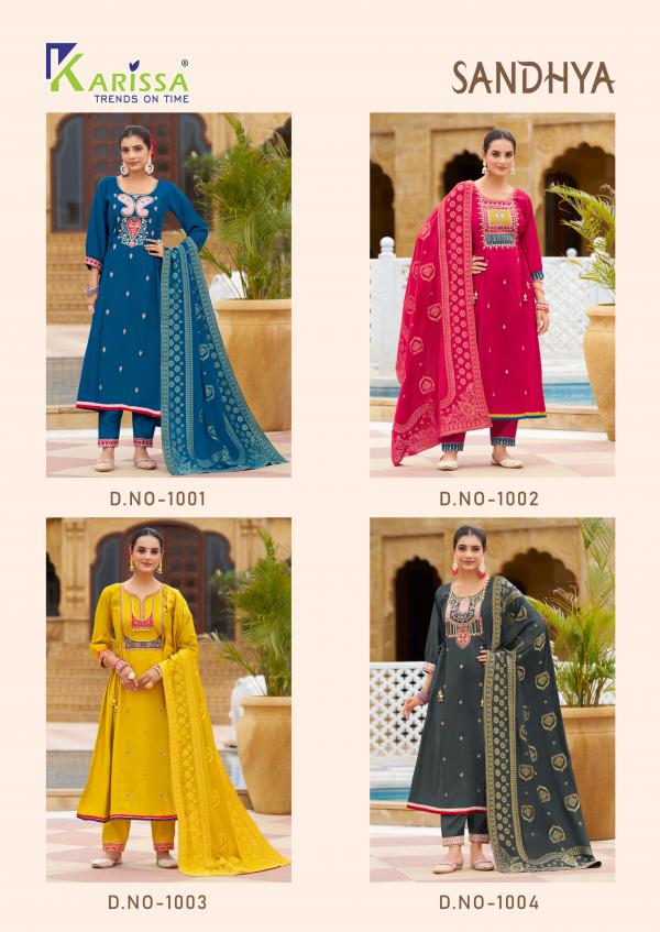 Karissa Sandhya Top Bottom With Dupatta Collection