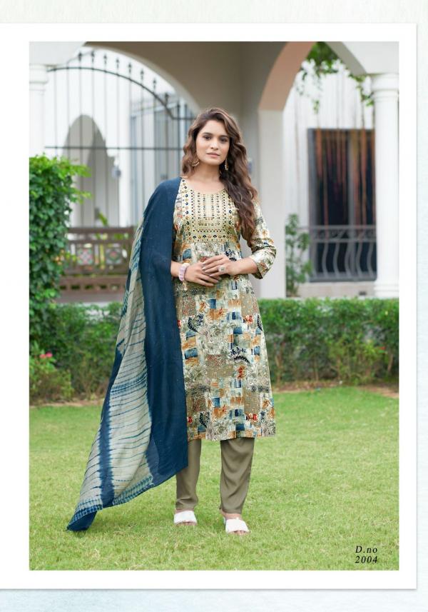 Mystic 9 Sabri Vol 2 Rayon Kurti Bottom With Dupatta Collection