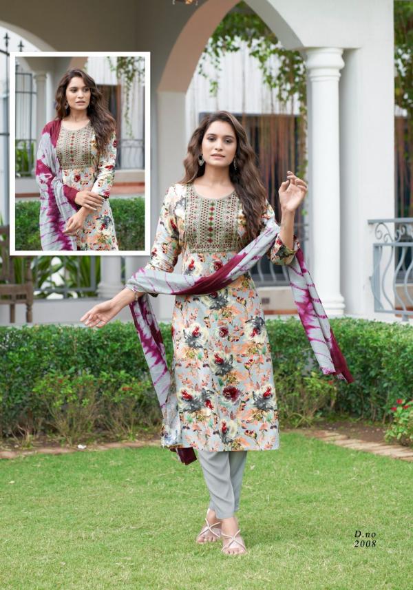 Mystic 9 Sabri Vol 2 Rayon Kurti Bottom With Dupatta Collection