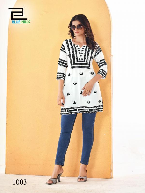 Blue Hills Hola Pro Rayon Side Cut Short Kurti Collection