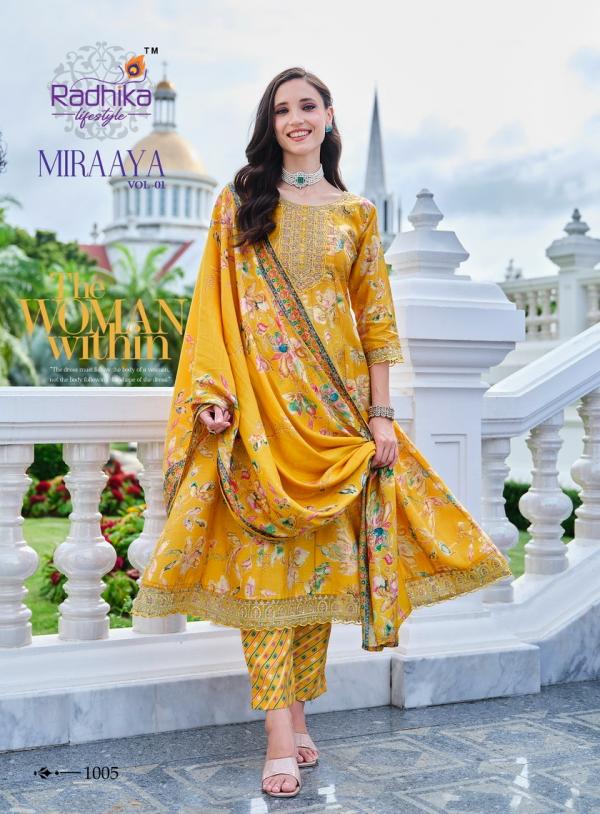 Radhika Miraaya Vol 1 Kurti Pant With Dupatta Collection