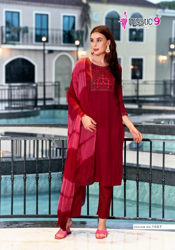 Mystic 9 Palak Vol 1 Kurti Bottom With Dupatta Collection