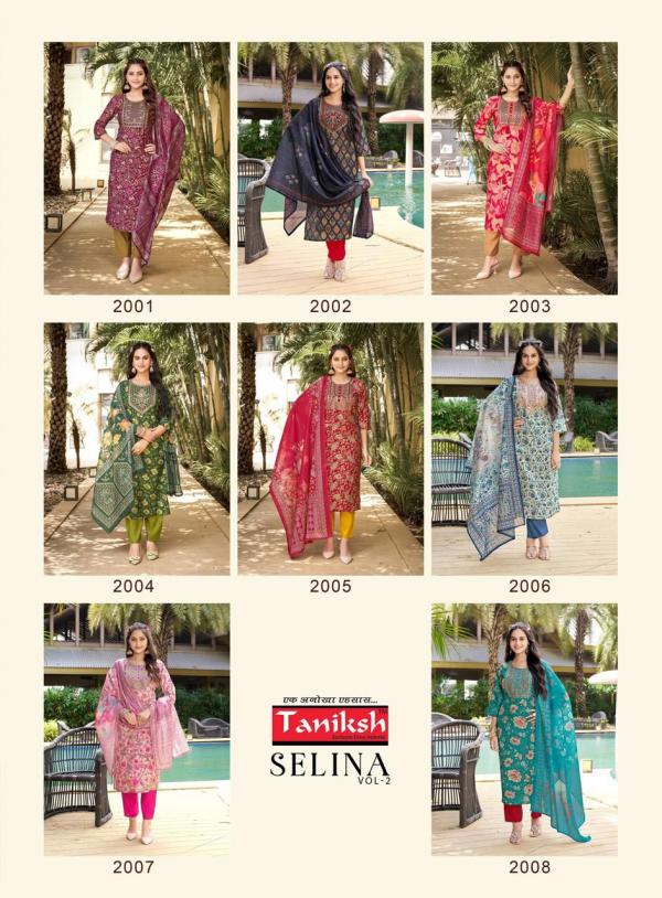 Taniksh Selina Vol 2 Kurti Bottom With Dupatta Collection