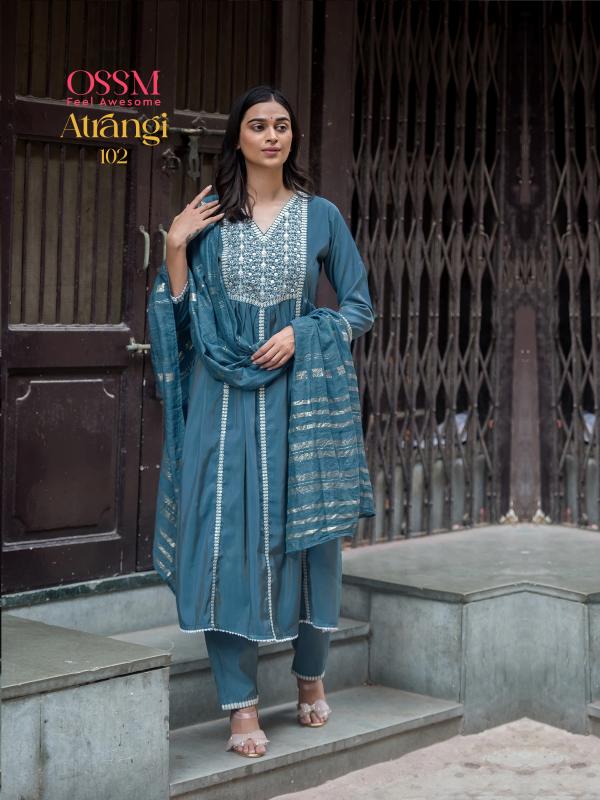 Ossm Atrangi Kurti Pant With Dupatta Collection