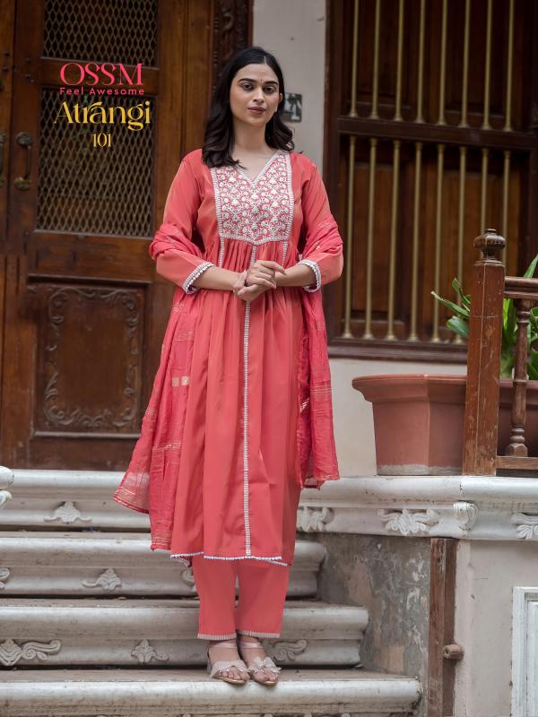 Ossm Atrangi Kurti Pant With Dupatta Collection