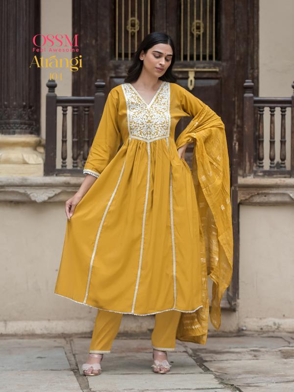 Ossm Atrangi Kurti Pant With Dupatta Collection