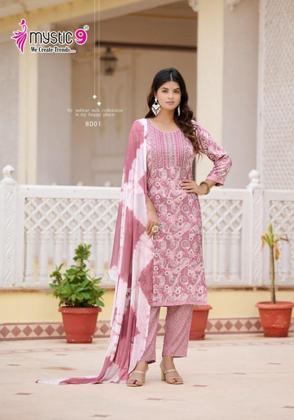 Mystic 9 Shagun Vol 8 Kurti Bottom With Dupatta Collection