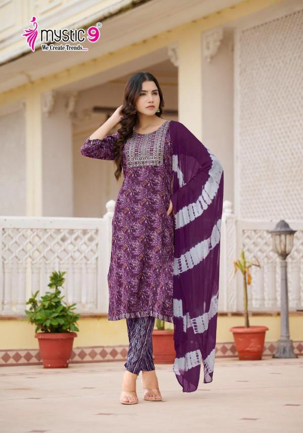 Mystic 9 Shagun Vol 8 Kurti Bottom With Dupatta Collection