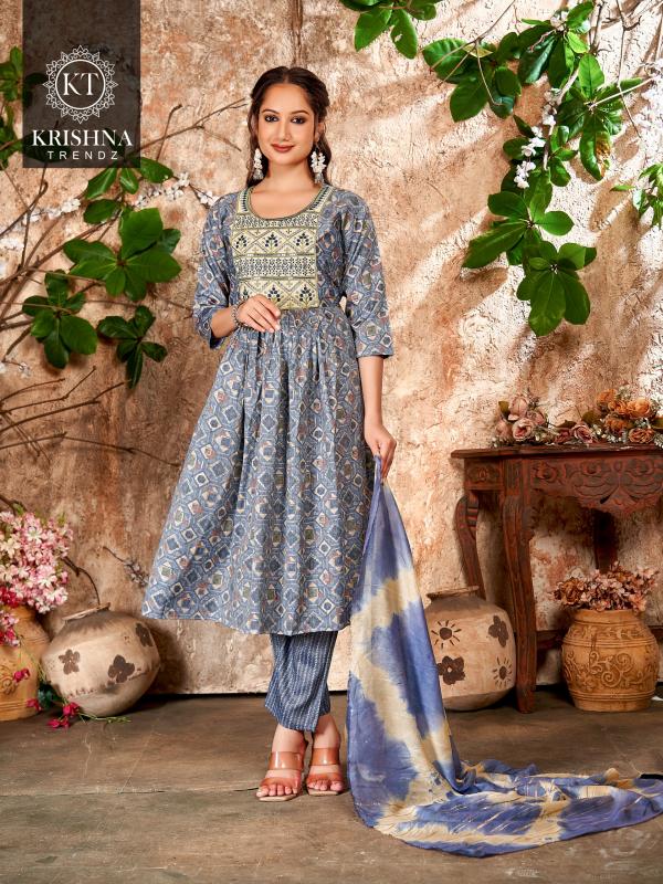 Krishna Deepika Vol 2 Printed Kurti Pant With Dupatta Collection