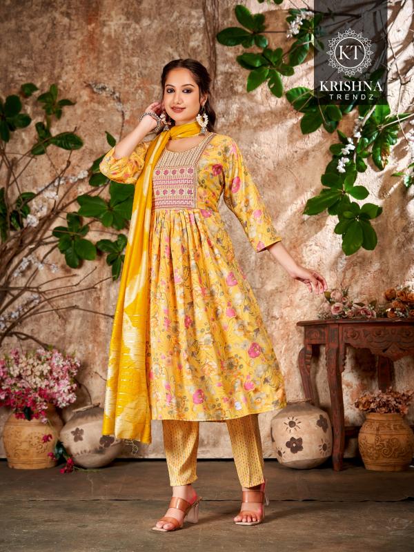 Krishna Deepika Vol 2 Printed Kurti Pant With Dupatta Collection