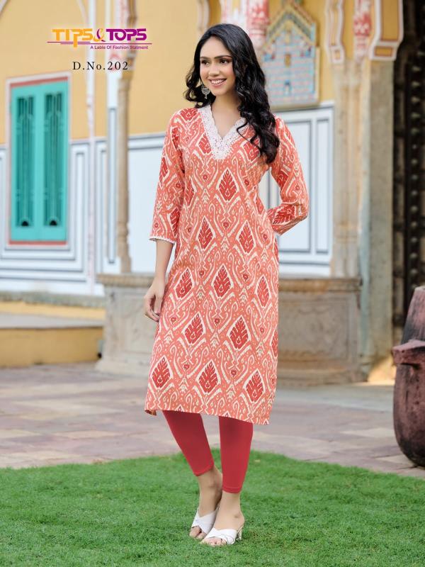 Tips And Tops Vianna Vol 2 Rayon Printed Kurti Collection