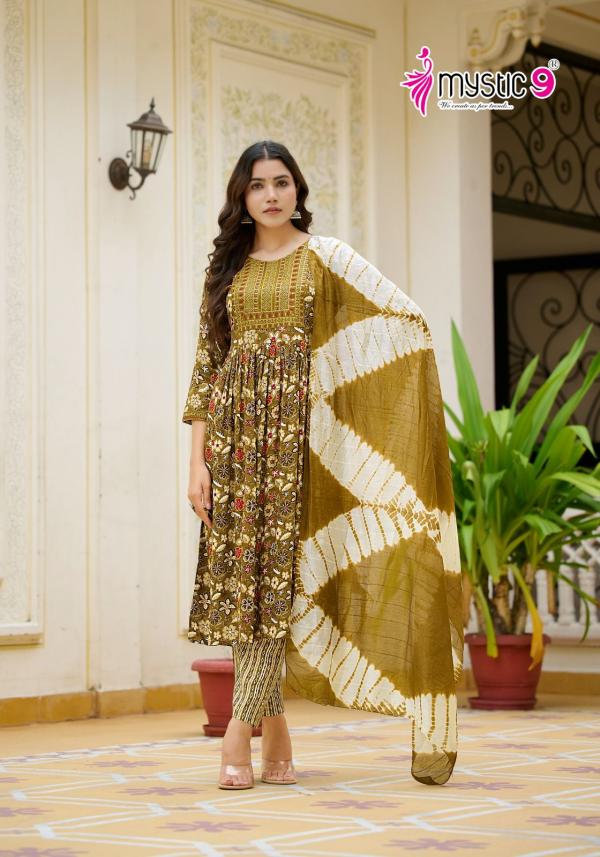 Mystic 9 Shanaya Vol 05 Kurti Bottom With Dupatta Collection