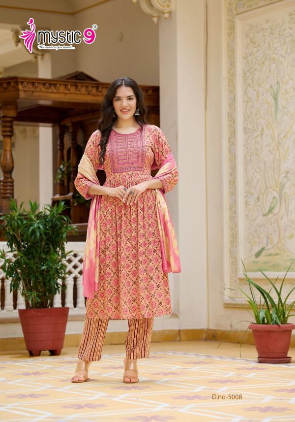 Mystic 9 Shanaya Vol 05 Kurti Bottom With Dupatta Collection